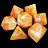 Rollespil EPIC PANDA Rollespilsterninger | Heimdall Orange Dice Set - Rollespilsterninger - Lindorm Dice