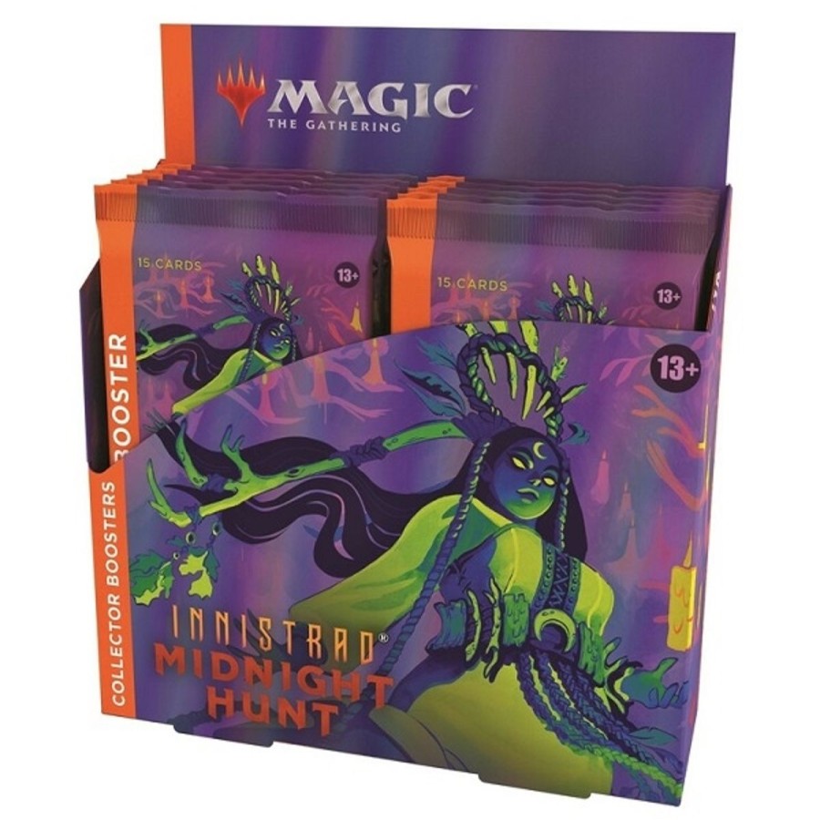 Tcg Kortspil EPIC PANDA Magic The Gathering Displays Booster Bokse | Innistrad Midnight Hunt - Collector Booster Box Display (12 Booster Pakker) - Magic The Gathering