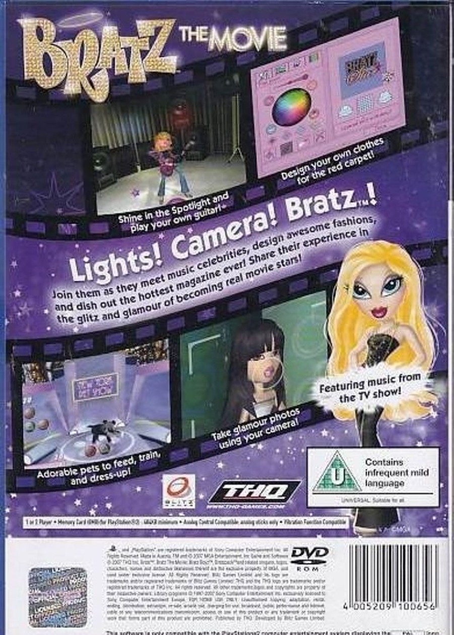 Retro Spillekonsoller EPIC PANDA Playstation 2 Ps2 Spil | Bratz The Movie - Ps2 (B Grade) (Genbrug)