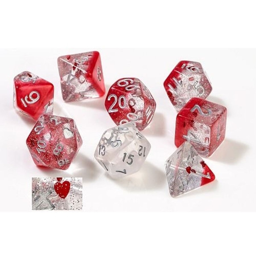 Rollespil EPIC PANDA Rollespilsterninger | Hearts Translucent - Rollespilsterninger - Sirius Dice