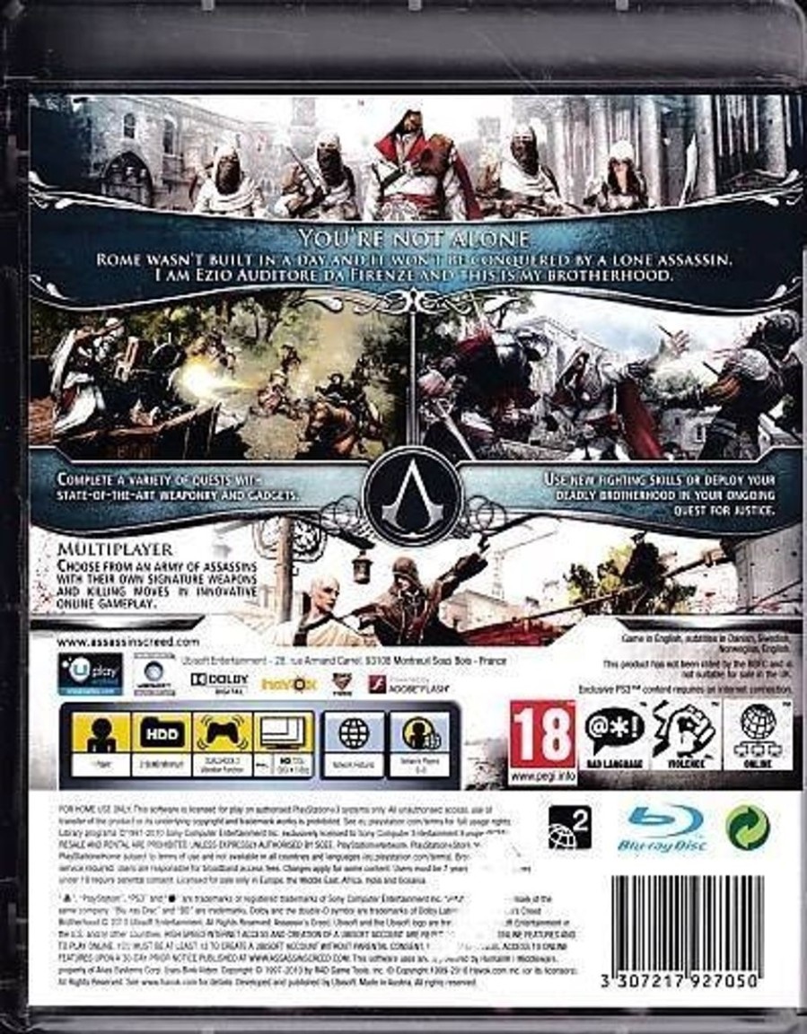 Retro Spillekonsoller EPIC PANDA Playstation 3 Ps3 Spil | Assassins Creed Brotherhood - Ps3 (B Grade) (Genbrug)