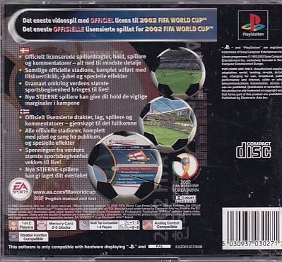 Retro Spillekonsoller EPIC PANDA Playstation 1 Ps1&Psx Spil | 2002 Fifa World Cup - Ps1 (B Grade) (Genbrug)