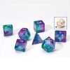 Rollespil EPIC PANDA Rollespilsterninger | Blue Aurora Translucent Dice Set - Rollespilsterninger - Sirius Dice