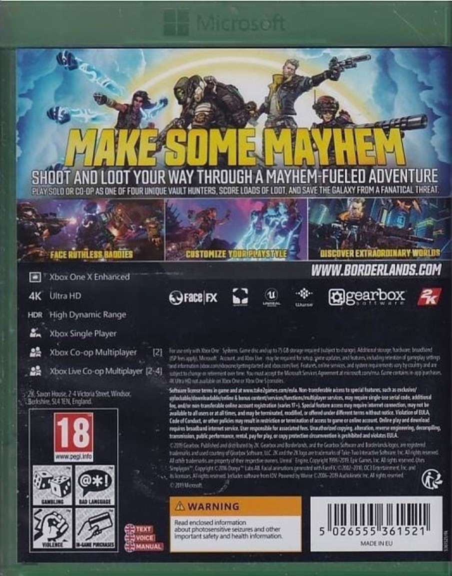 Retro Spillekonsoller EPIC PANDA Xbox One Spil | Borderlands 3 - Xbox One (B Grade) (Genbrug)