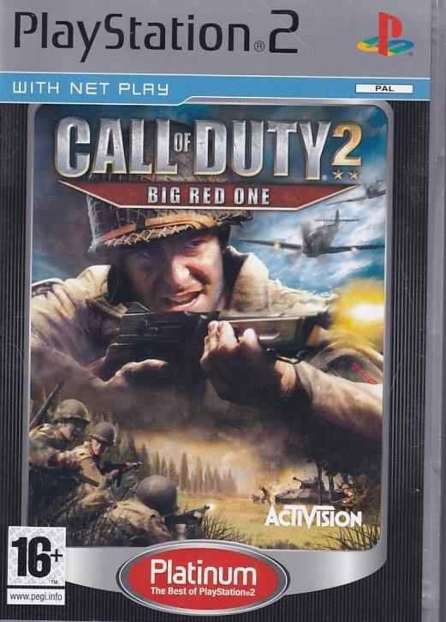 Retro Spillekonsoller EPIC PANDA Playstation 2 Ps2 Spil | Call Of Duty 2 Big Red One Platinum - Ps2 (B Grade) (Genbrug)