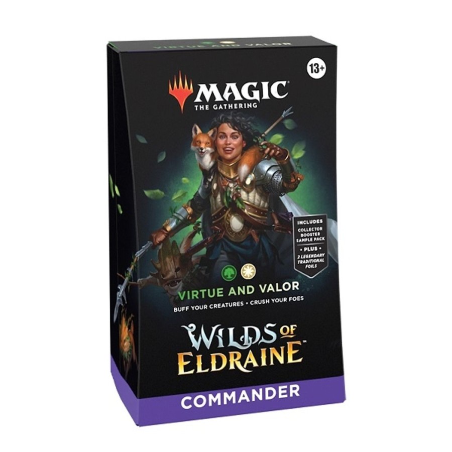 Tcg Kortspil EPIC PANDA Mtg Wilds Of Eldraine | Wilds Of Eldraine - Commander Deck - Virtue And Valor - Magic The Gathering