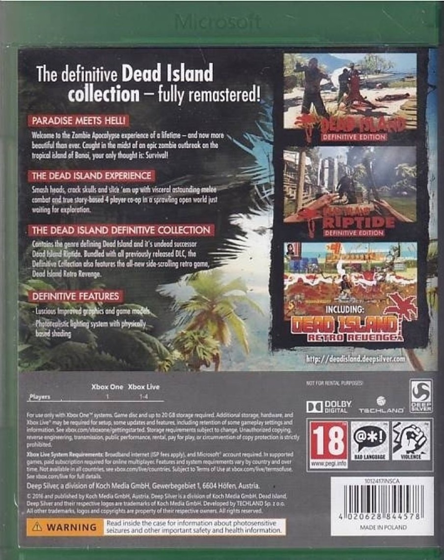 Retro Spillekonsoller EPIC PANDA Xbox One Spil | Dead Island - Definitive Collection - Xbox One Spil (B-Grade) (Genbrug)