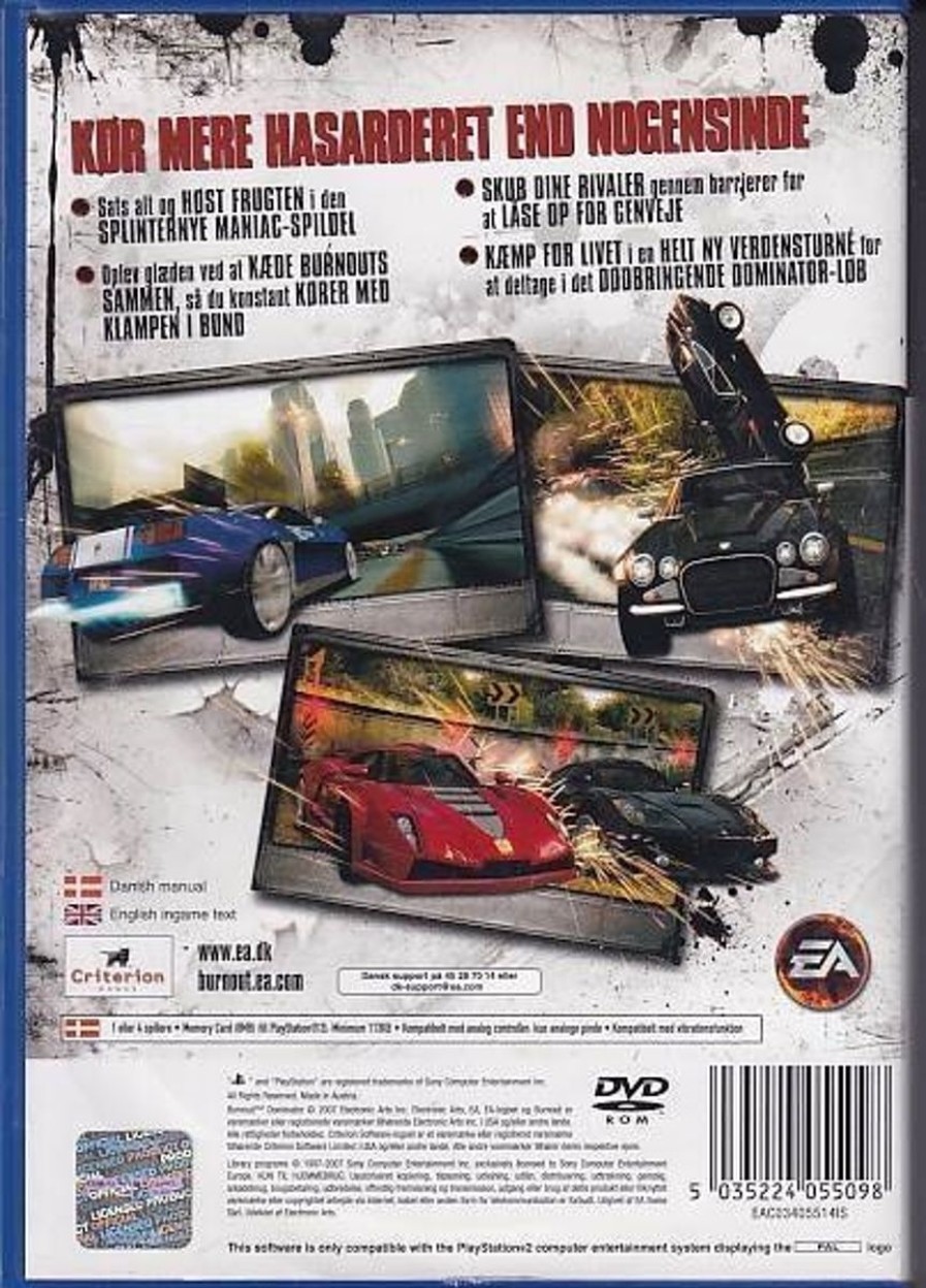 Retro Spillekonsoller EPIC PANDA Playstation 2 Ps2 Spil | Burnout Dominator - Ps2 (B Grade) (Genbrug)