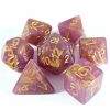 Rollespil EPIC PANDA Rollespilsterninger | Petals Of A Bleeding Heart Dice Set - Rollespilsterninger - Lindorm Dice