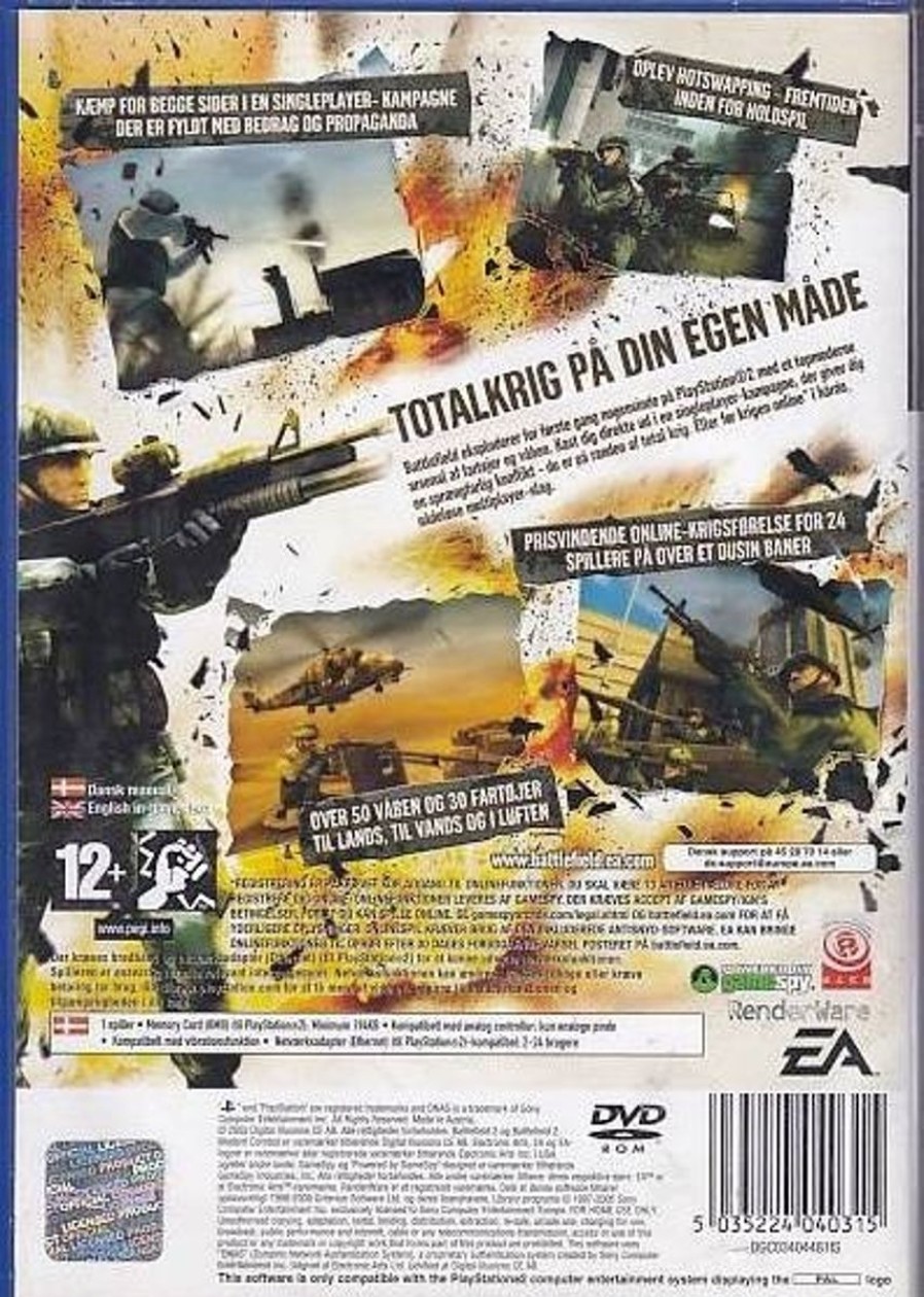 Retro Spillekonsoller EPIC PANDA Playstation 2 Ps2 Spil | Battlefield 2 Modern Combat - Ps2 (B Grade) (Genbrug)