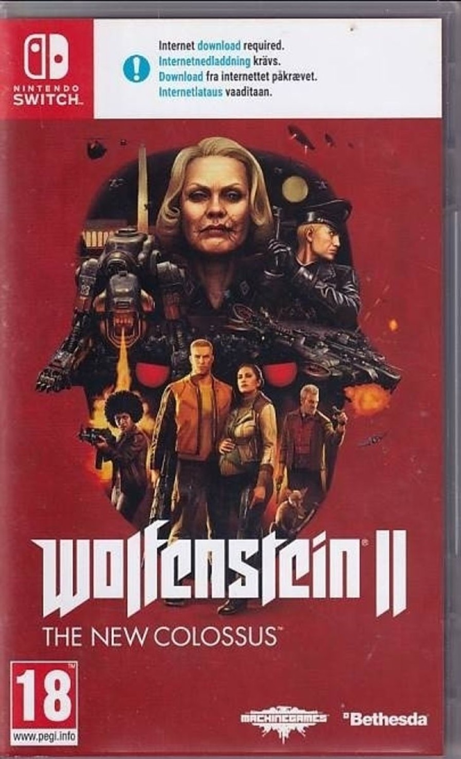 Retro Spillekonsoller EPIC PANDA Nintendo Switch Spil | Wolfenstein Ii - The New Colossus - Nintendo Switch (A Grade) (Genbrug)