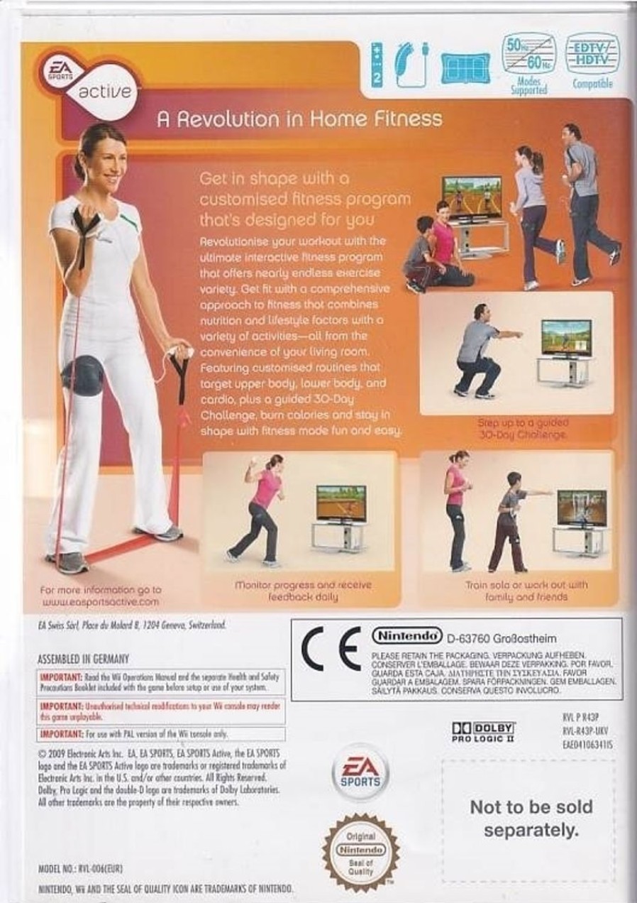 Retro Spillekonsoller EPIC PANDA Nintendo Wii Spil | Ea Sports Active Personal Trainer - Med Leg Strap - Nintendo Wii (B Grade) (Genbrug)