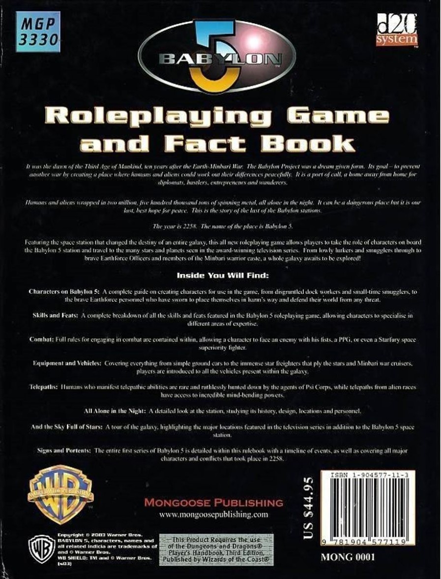 Rollespil EPIC PANDA Babylon 5 | Babylon 5 - Roleplaying Game And Fact Book - Signs And Portents (B Grade) (Genbrug)