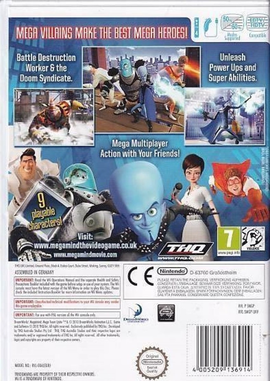 Retro Spillekonsoller EPIC PANDA Nintendo Wii Spil | Dreamworks Megamind Mega Team Unite - Wii (B Grade) (Genbrug)