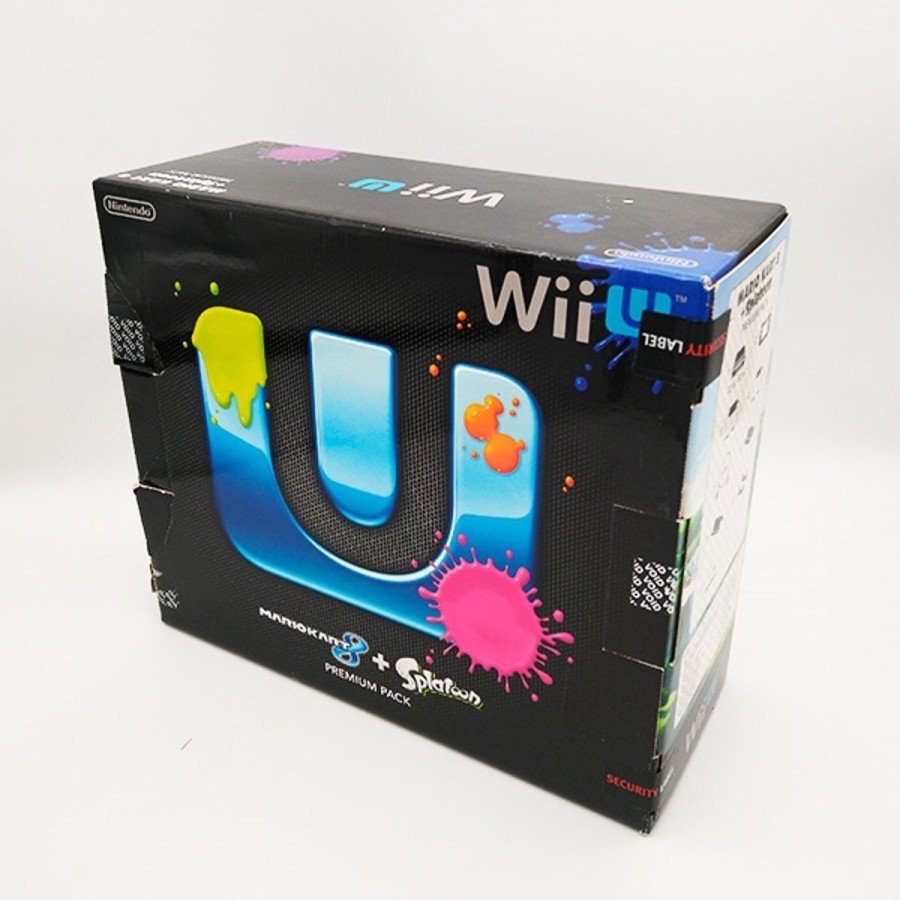 Retro Spillekonsoller EPIC PANDA Nintendo Wii U Konsoller | Nintendo Wii U Konsol - Sort 32Gb - Premium Pack Mariokart 8 + Splatoon - Komplet I Aeske - Snr Fem110960461 (B Grade) (Genbrug)