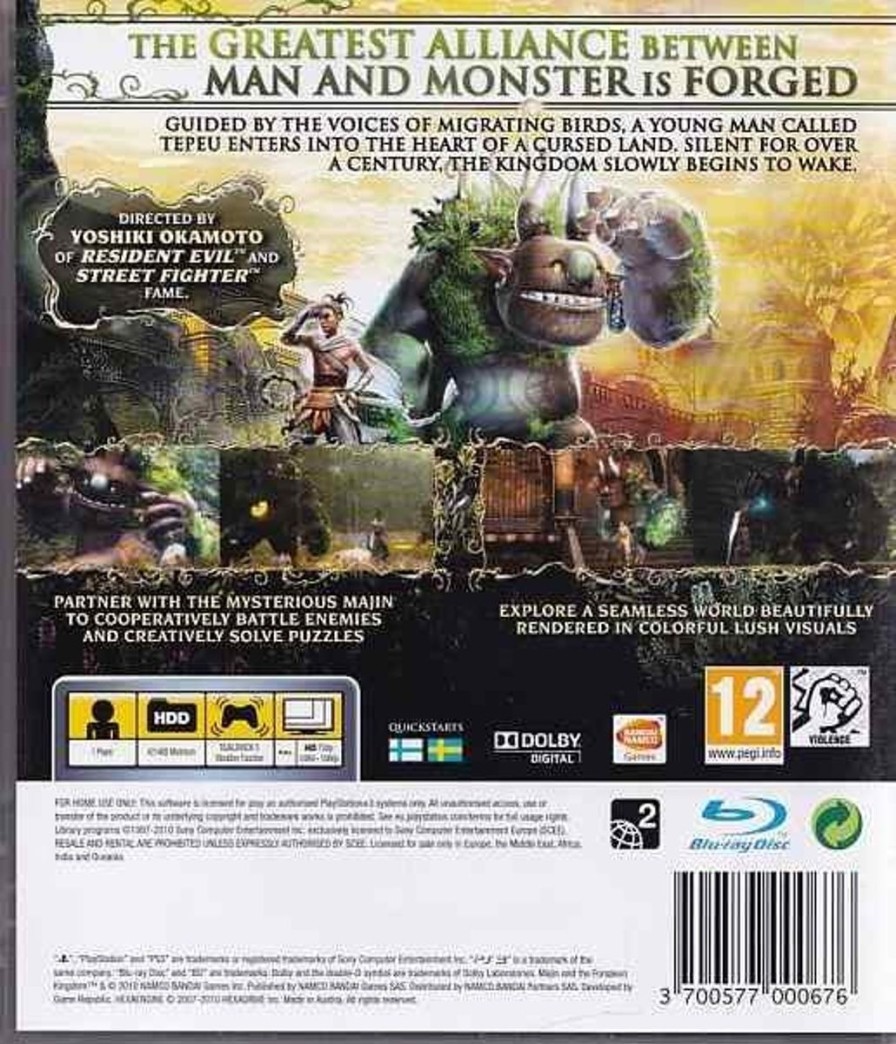 Retro Spillekonsoller EPIC PANDA Playstation 3 Ps3 Spil | Majin And The Forsaken Kingdom - Ps3 (B Grade) (Genbrug)