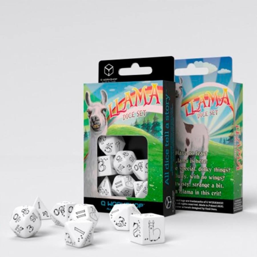 Rollespil EPIC PANDA Rollespilsterninger | Bright Llama Dice Set - Rollespilsterninger - Q-Workshop