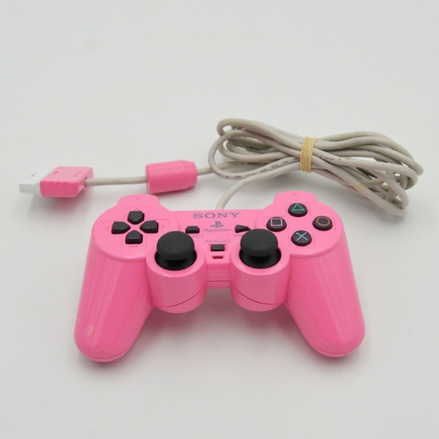 Retro Spillekonsoller EPIC PANDA Playstation 2 Ps2 Tilbehor | Playstation 2 Controller - Pink - Ps2 Tilbehor (B Grade) (Genbrug)