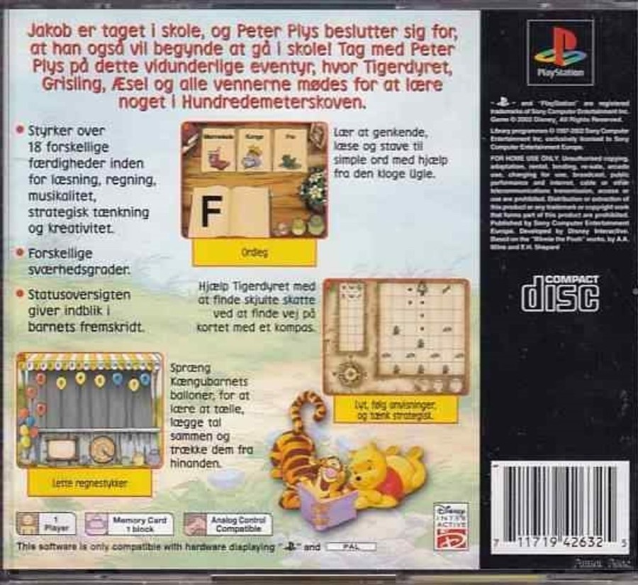 Retro Spillekonsoller EPIC PANDA Playstation 1 Ps1&Psx Spil | Disney Laer Med Leg Peter Plys - Ps1 (B Grade) (Genbrug)