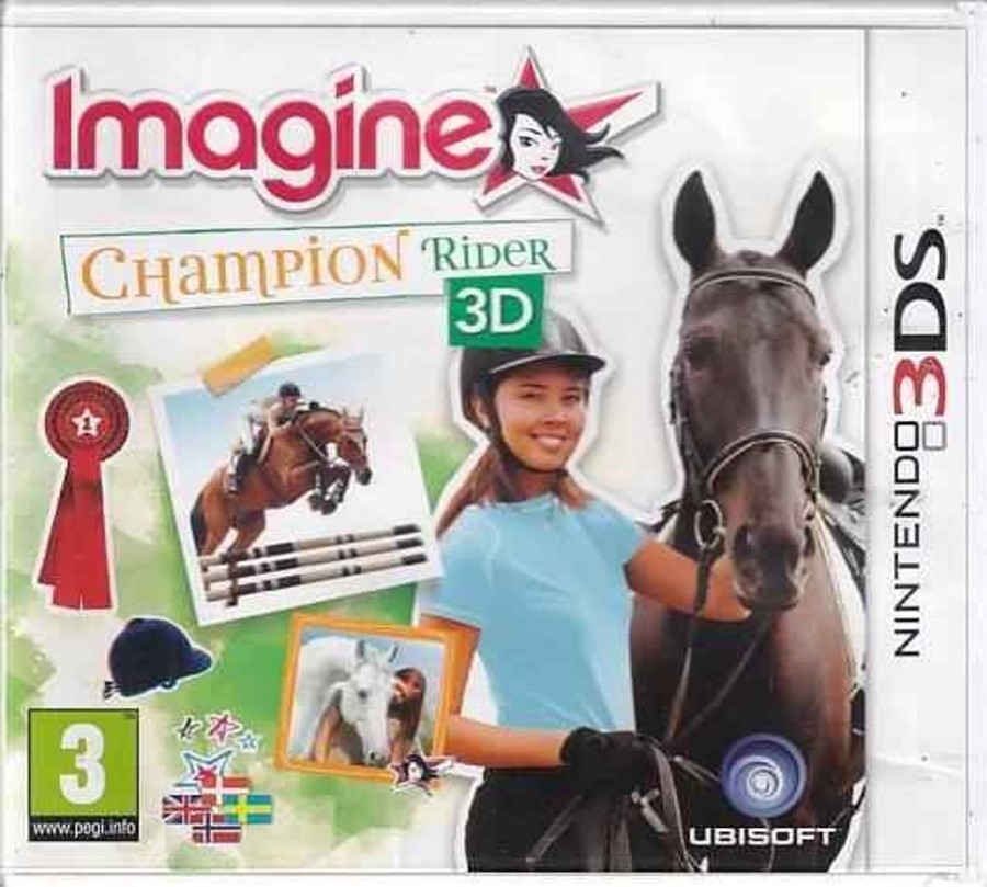 Retro Spillekonsoller EPIC PANDA Nintendo 3Ds Spil | Imagine Champion Rider 3D - Nintendo 3Ds Spil - (B Grade) (Genbrug)