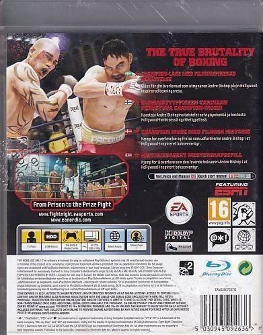 Retro Spillekonsoller EPIC PANDA Playstation 3 Ps3 Spil | Fight Night Champion - Ps3 (B Grade) (Genbrug)