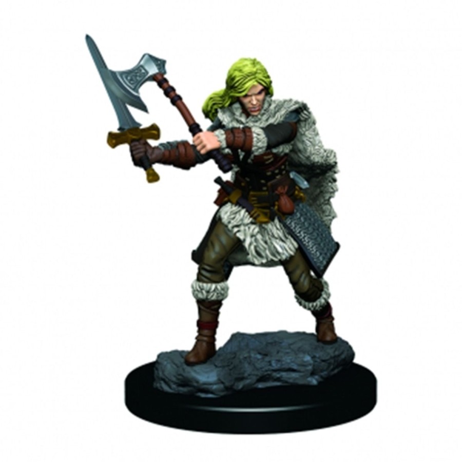 Rollespil EPIC PANDA D&D 5E Rollespilsfigurer | Dnd - Human Barbarian Female - Icons Of The Realms Premium Dnd Figur