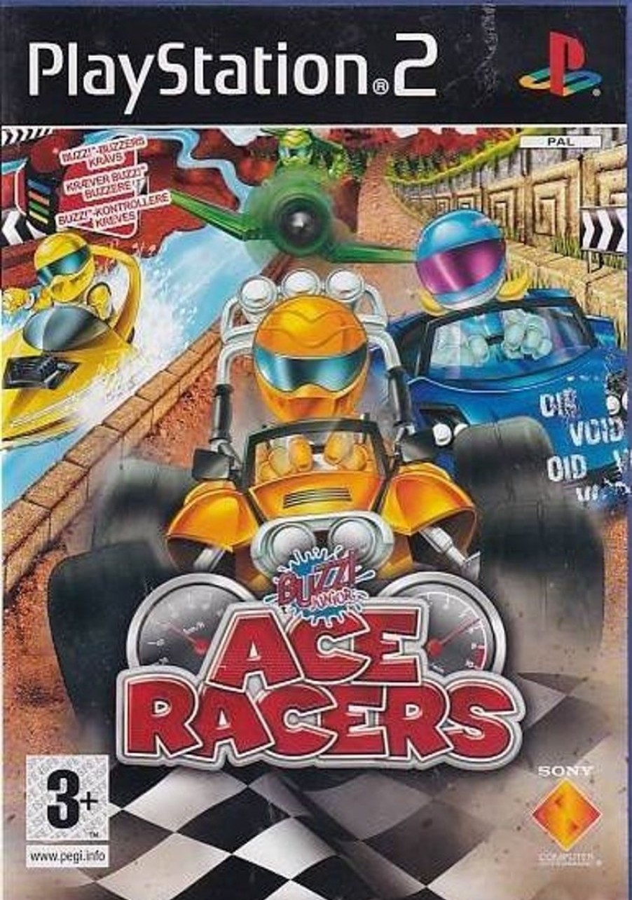 Retro Spillekonsoller EPIC PANDA Playstation 2 Ps2 Spil | Buzz Junior Ace Racers - Ps2 (B Grade) (Genbrug)