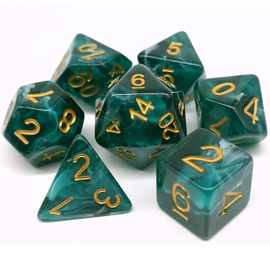 Rollespil EPIC PANDA Rollespilsterninger | Fish In The Sea Dice Set - Rollespilsterninger - Lindorm Dice