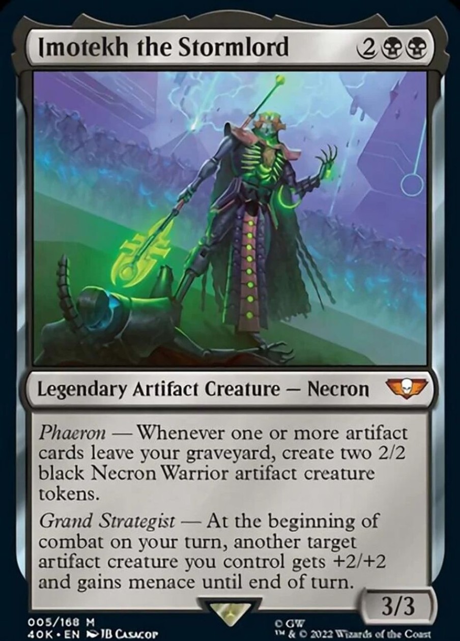 Tcg Kortspil EPIC PANDA Mtg Universes Beyond Warhammer 40.000 | Necron Dynasties - Commander Deck - Universes Beyond - Warhammer 40K - Magic The Gathering