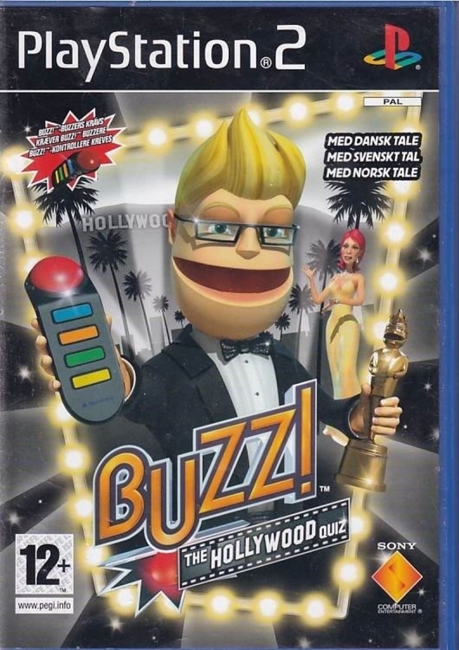 Retro Spillekonsoller EPIC PANDA Playstation 2 Ps2 Spil | Buzz The Hollywood Quiz - Ps2 (B Grade) (Genbrug)