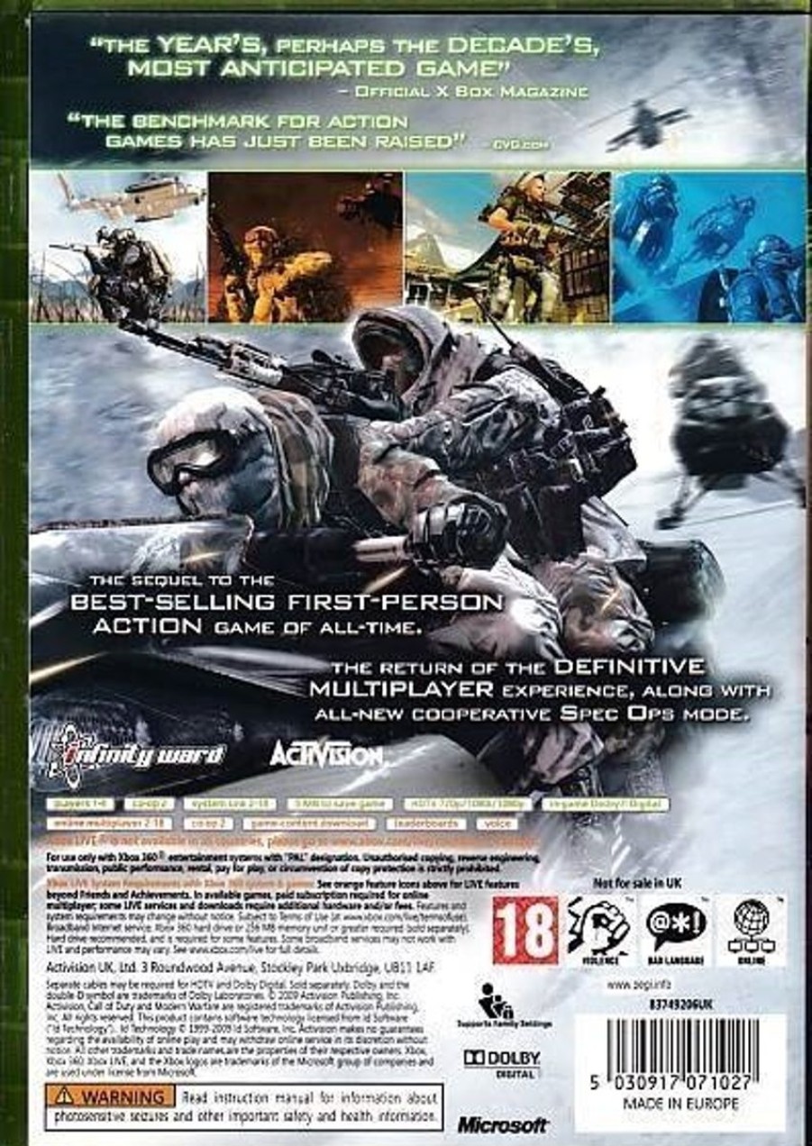 Retro Spillekonsoller EPIC PANDA Xbox 360 Spil | Call Of Duty Modern Warfare 2 - Xbox Live - Xbox 360 (B Grade) (Genbrug)