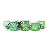 Rollespil EPIC PANDA Rollespilsterninger | Green Metal Dice Set - Rollepilsterninger - Metallic Dice Games