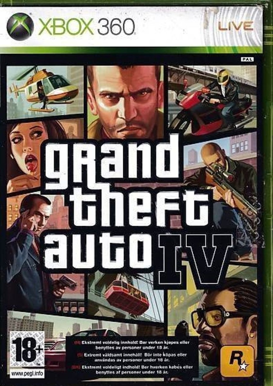 Retro Spillekonsoller EPIC PANDA Xbox 360 Spil | Grand Theft Auto Iv - Xbox Live - I Folie - Xbox 360 (A Grade) (Genbrug)