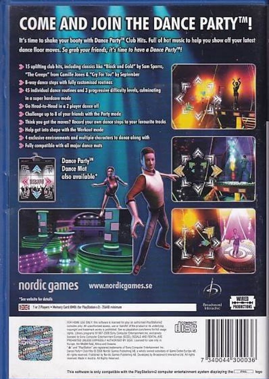 Retro Spillekonsoller EPIC PANDA Playstation 2 Ps2 Spil | Dance Party Club Hits - Ps2 (A Grade) (Genbrug)