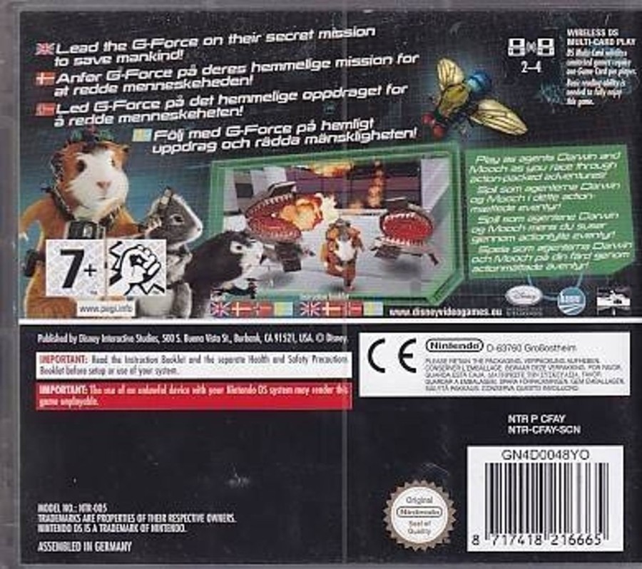 Retro Spillekonsoller EPIC PANDA Nintendo Ds Spil | Disney G-Force - Nintendo Ds (A Grade) (Genbrug)