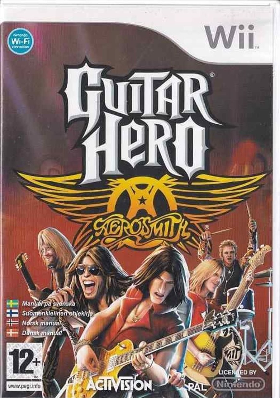 Retro Spillekonsoller EPIC PANDA Nintendo Wii Spil | Guitar Hero Aerosmith - Nintendo Wii (B Grade) (Genbrug)