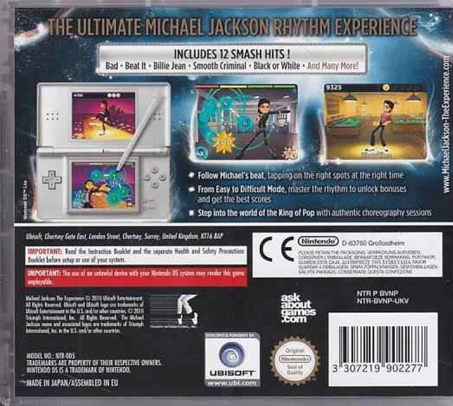 Retro Spillekonsoller EPIC PANDA Nintendo Ds Spil | Michael Jackson The Experience - Nintendo Ds (A Grade) (Genbrug)